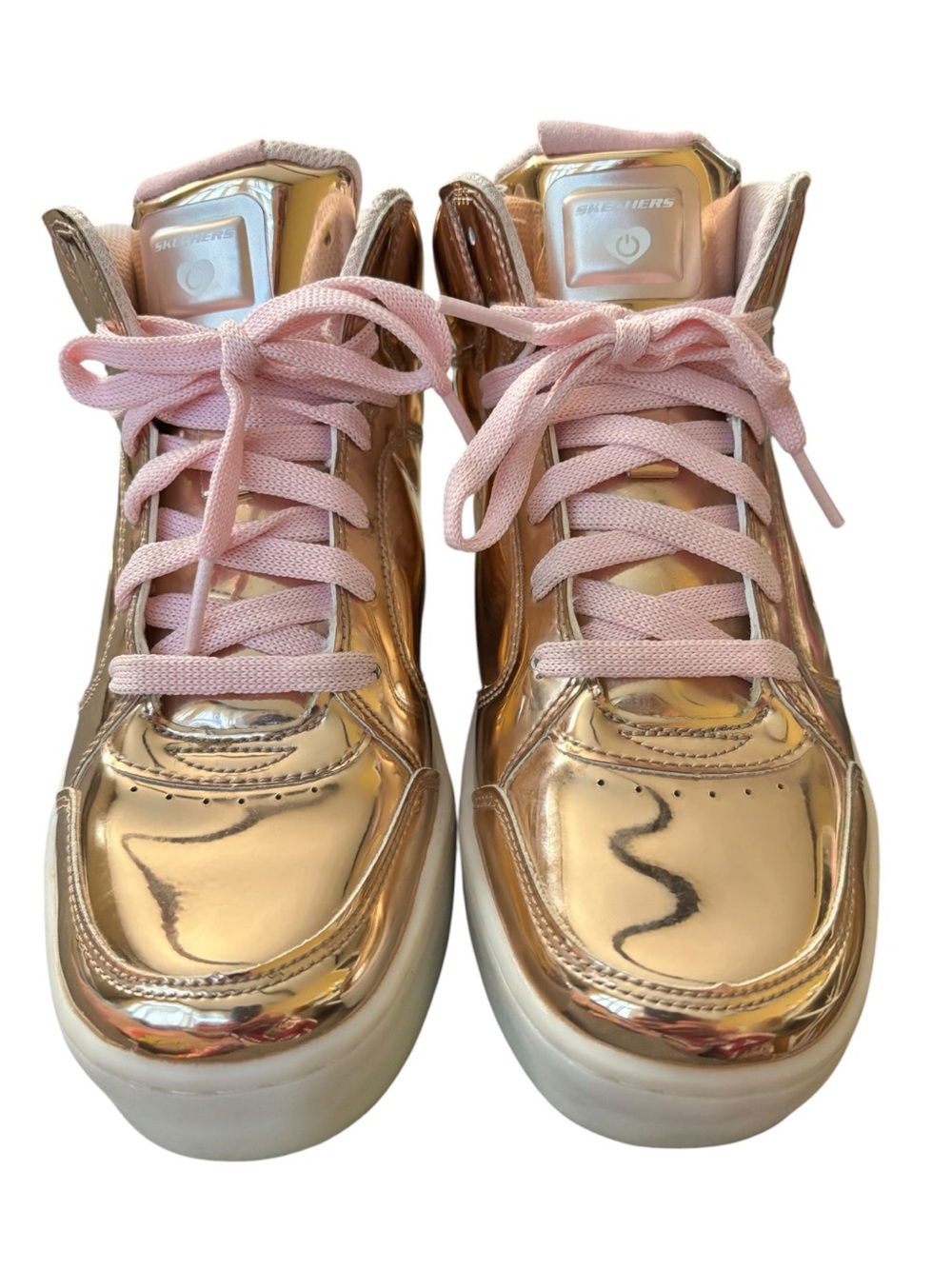 Skechers Energy Lights Rose Gold Pink Light Up Sneakers Women’s 5.5